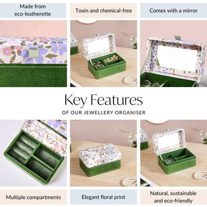 Florina Portable Jewellery Box With Mirror