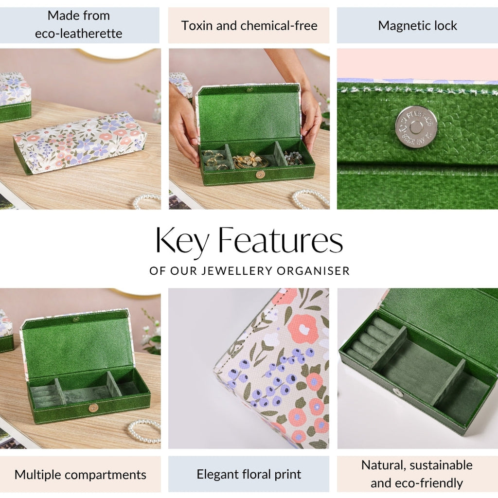 Florina Sustainable Sectioned Trinket Case
