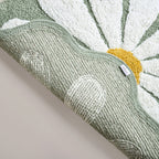 Flower Power Anti Slip Cotton Floor Mat 105x53cm