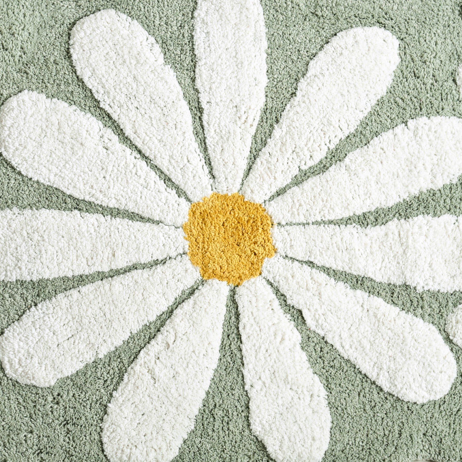 Flower Power Anti Slip Cotton Floor Mat 105x53cm