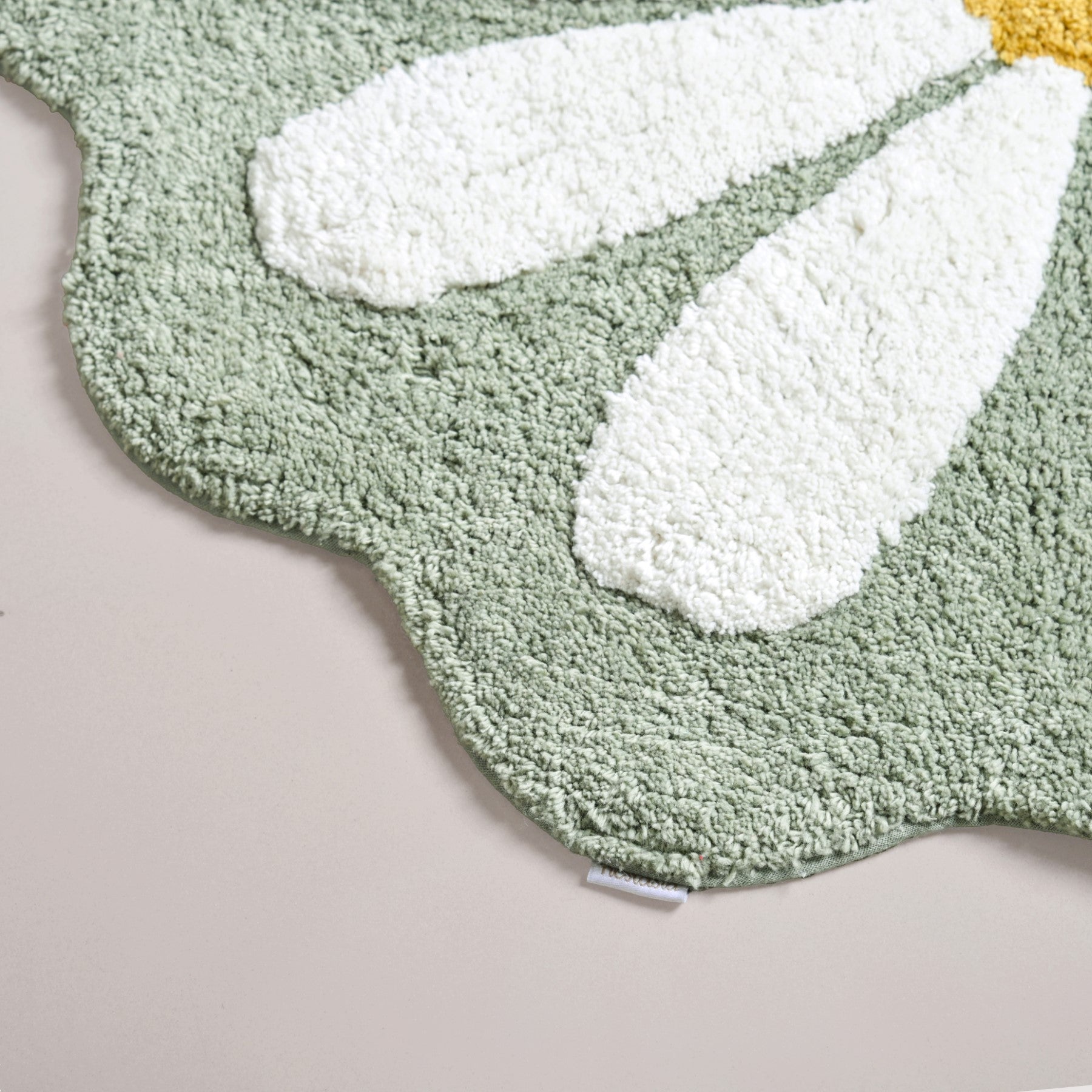 Flower Power Anti Slip Cotton Floor Mat 105x53cm