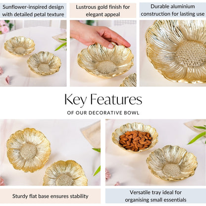 Flower Trinket Bowl Set Of 2