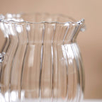 Fluted Glass Creamer Coffee Jug Set Of 2 375ml