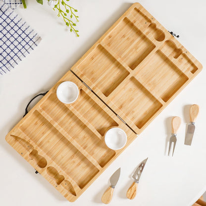 Foldable Trending Charcuterie Board Set With Bowls And Knives 22inch