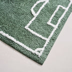 Football Field Anti Slip Cotton Floor Mat 84x57cm