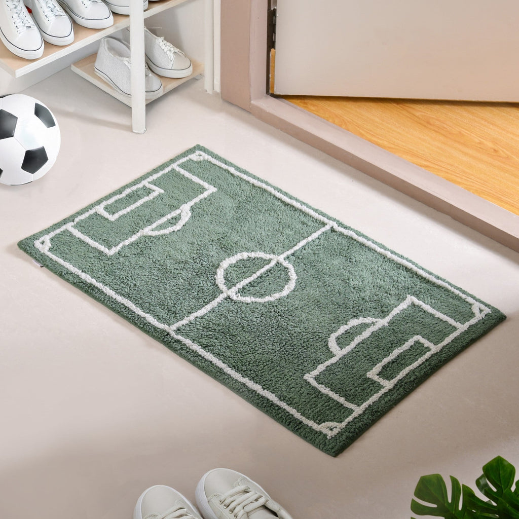 Football Field Anti Slip Cotton Floor Mat 84x57cm