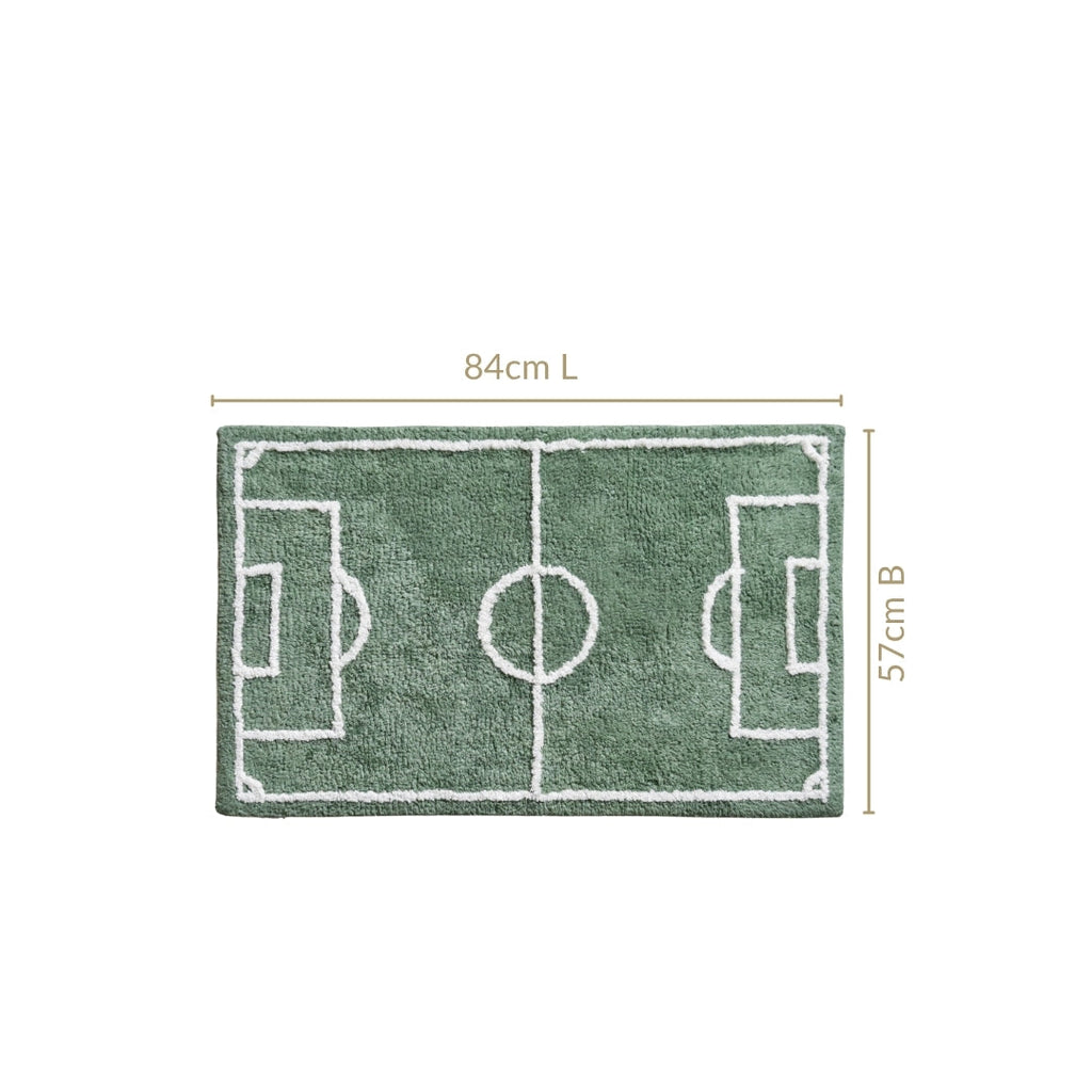 Football Field Anti Slip Cotton Floor Mat 84x57cm