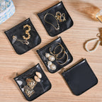 Floral Quilted Jewellery Storage Bag With Pouch Set Of 6 Blue