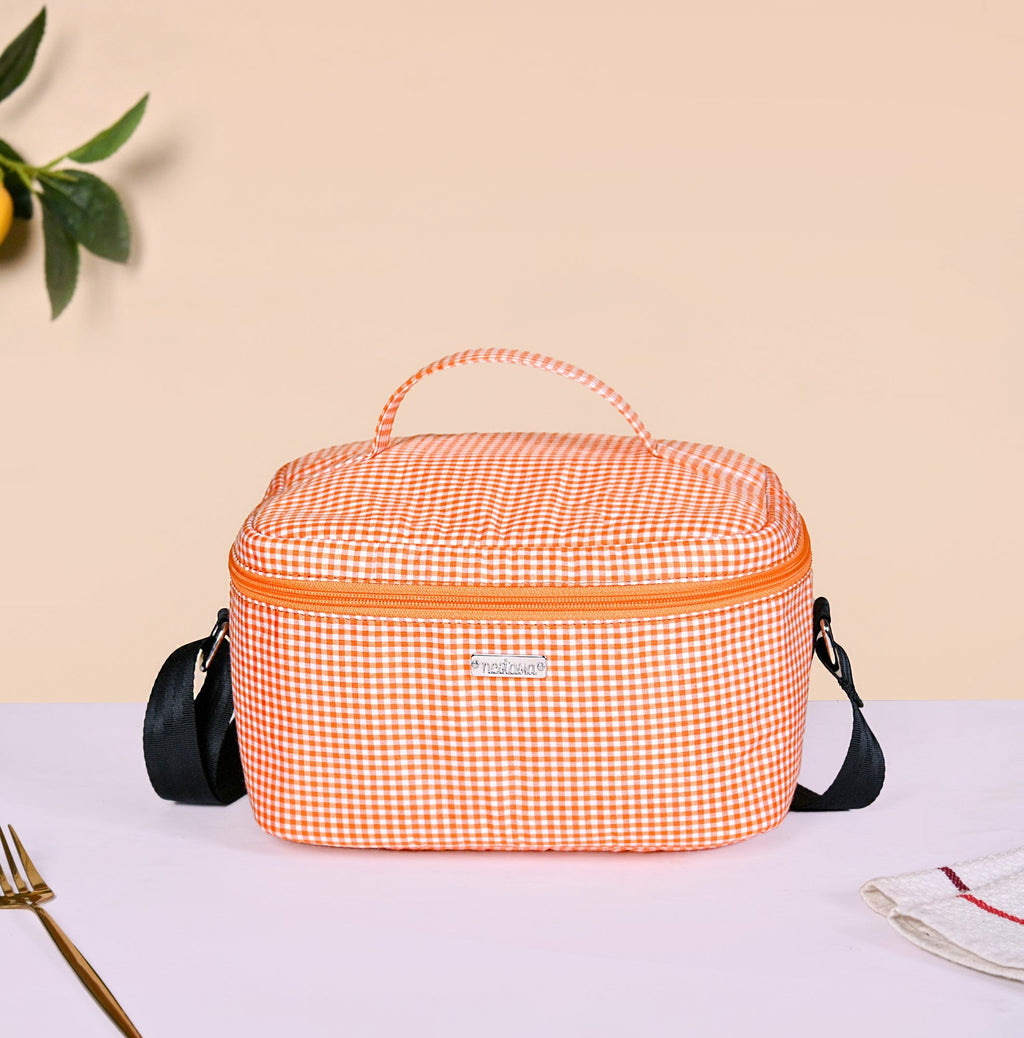 Office Time Glass Lunchbox And Insulated Lunch Bag Set