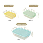 Freshlock Meal Prep Rectangular Storage Box Set Of 3