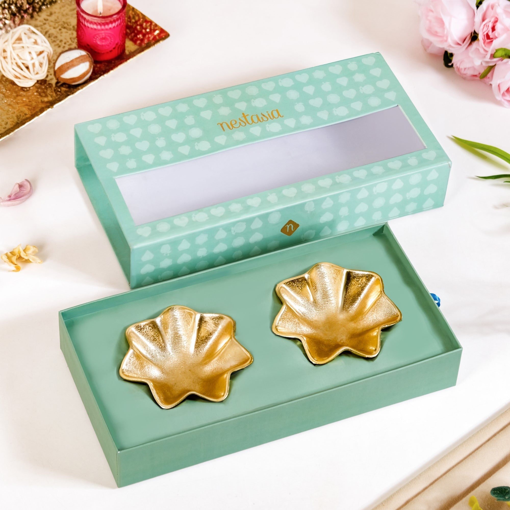 Frill Metal Trinket Bowl Set Of 2