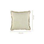 Fringe Cotton Cushion Cover Set Of 2 Green