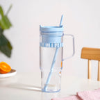 Citrify Transparent Fruit Infuser Water Bottle With Handle Ice Blue 1210ml