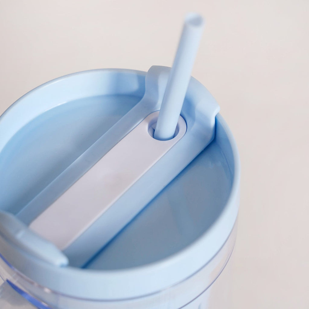 Citrify Transparent Fruit Infuser Water Bottle With Handle Ice Blue 1210ml