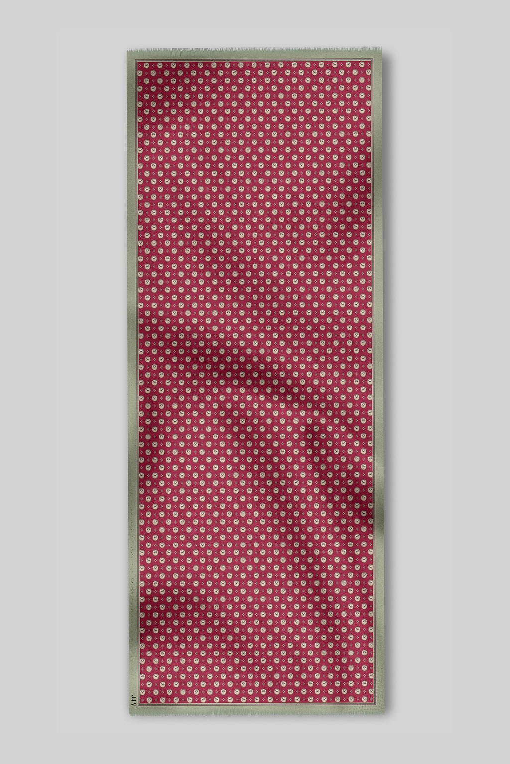 Fuschia Pink Printed Scarf