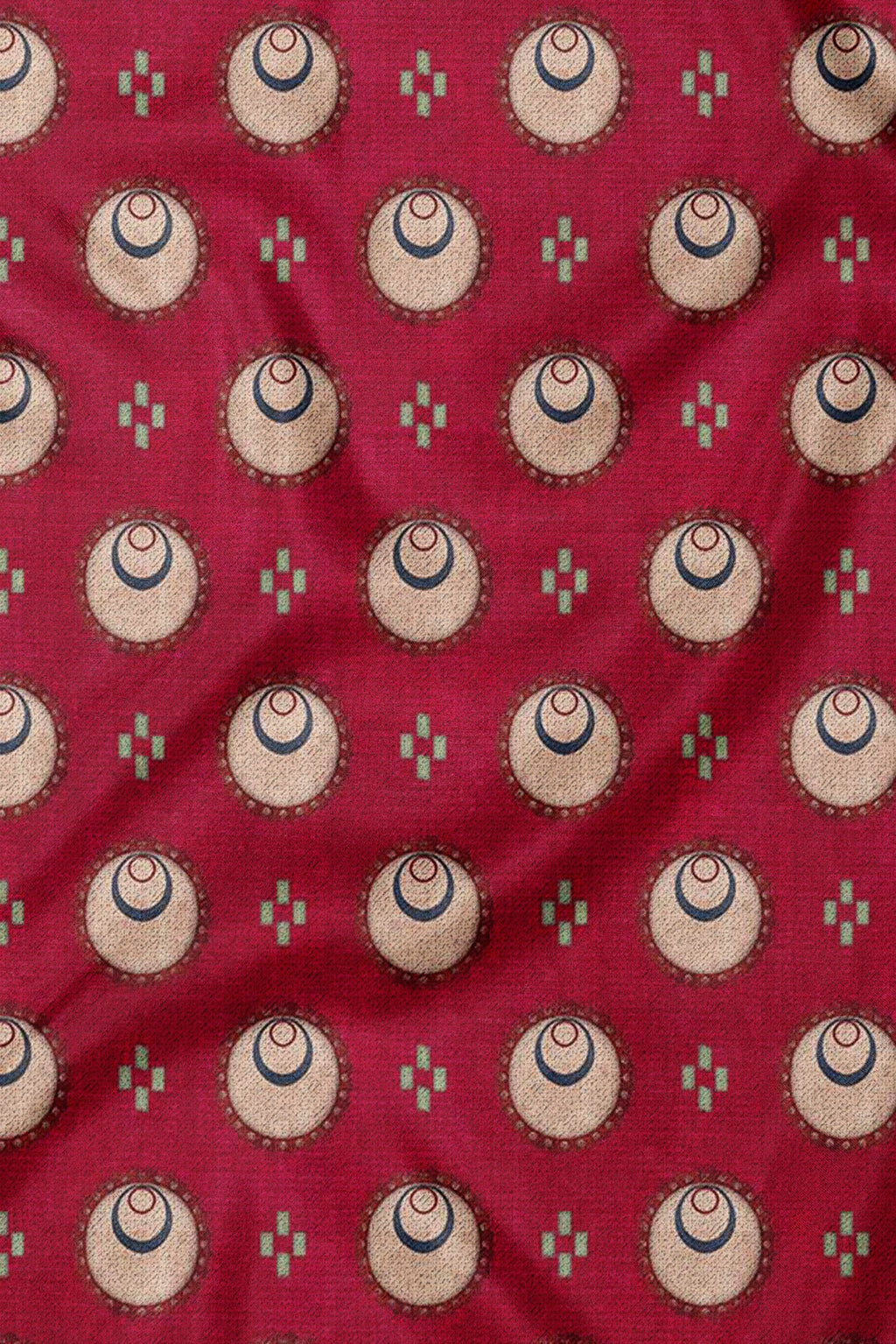 Fuschia Pink Printed Scarf