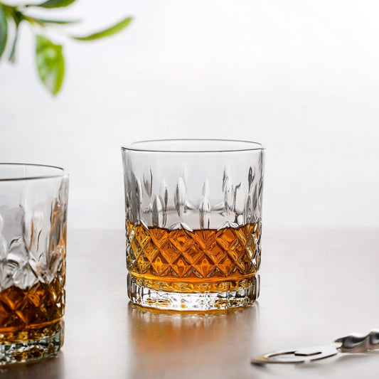 Prism Cut Whiskey Glass Set Of 6 230ml