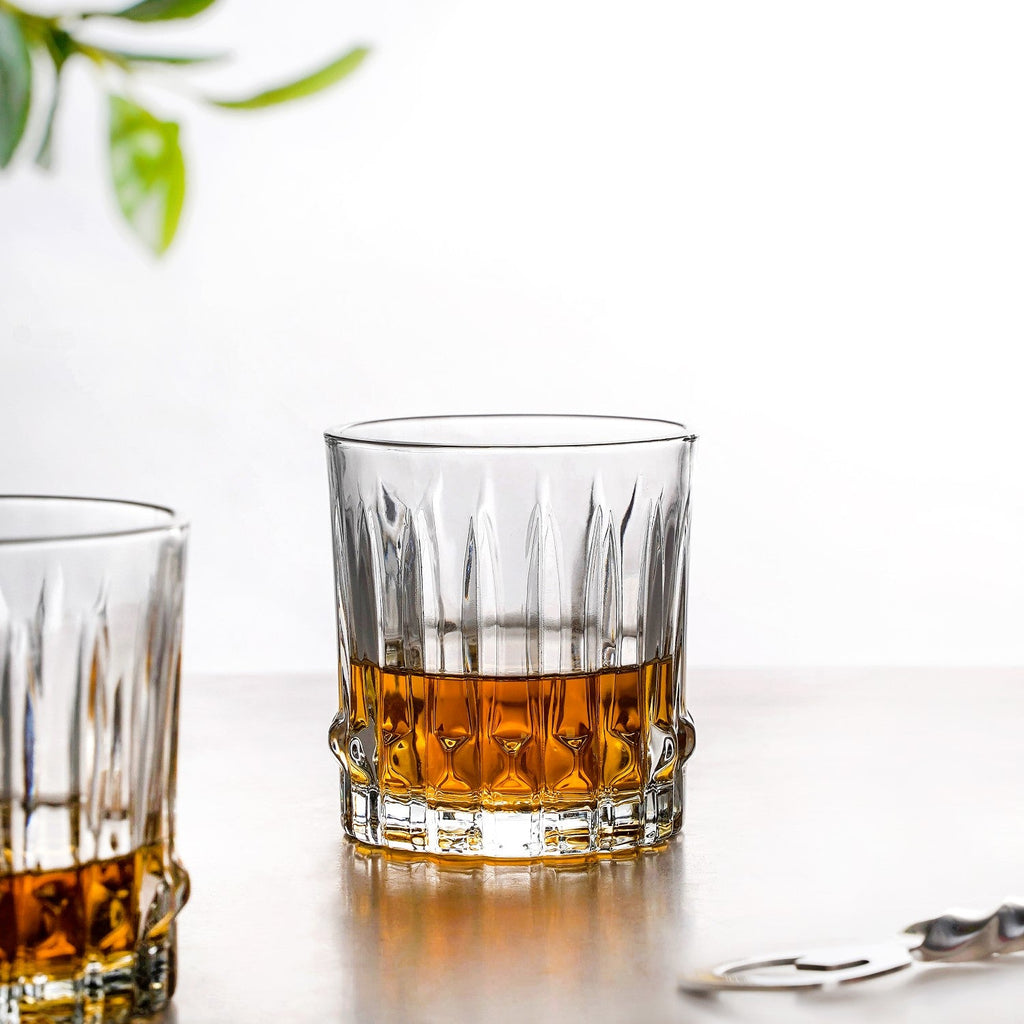 Ribbed Jewel Premium Rocks Glass Set Of 6 230ml