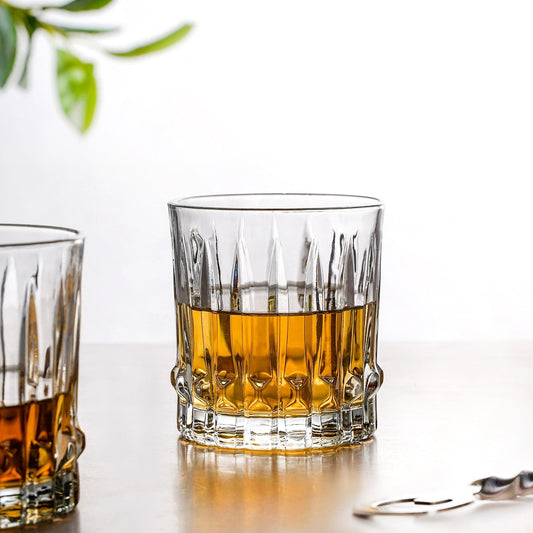Fluted Jewel Premium Scotch Glass Large Set Of 6 310ml