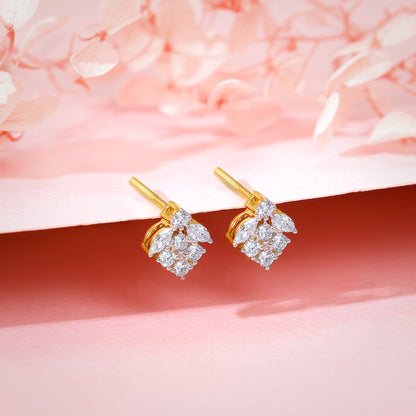 Gold Buti Lab Grown Diamond Earrings