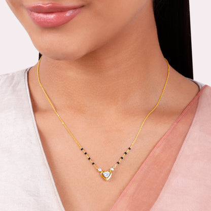 Gold Sacred Nuptials Lab Grown Diamond Mangalsutra