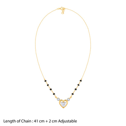 Gold Sacred Nuptials Lab Grown Diamond Mangalsutra
