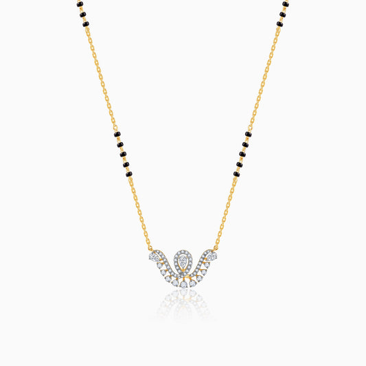 Gold Monica Lab Grown Diamond Mangalsutra