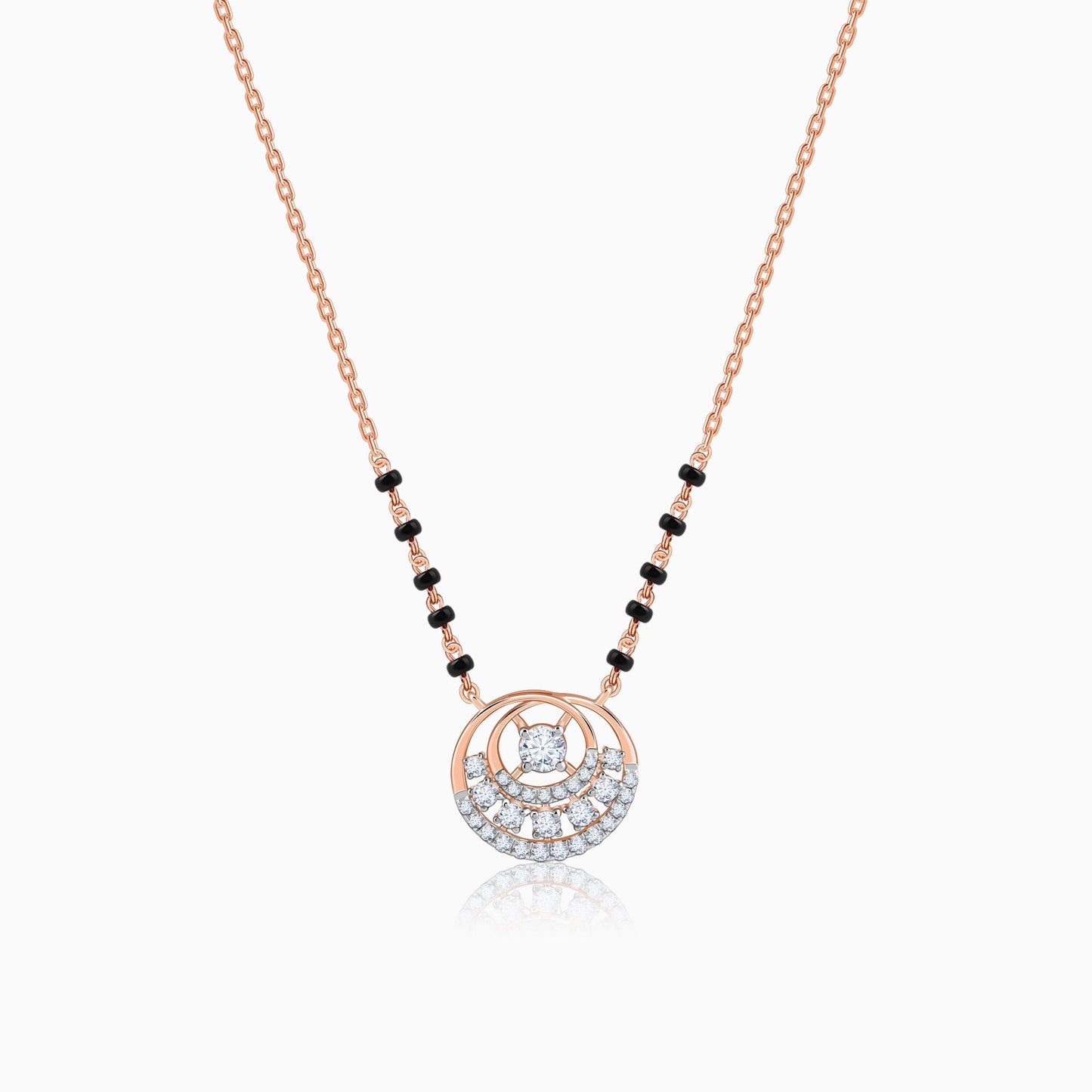 Rose Gold Pruthvi Lab Grown Diamond Mangalsutra