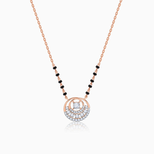 Rose Gold Pruthvi Lab Grown Diamond Mangalsutra