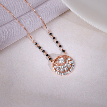 Rose Gold Pruthvi Lab Grown Diamond Mangalsutra