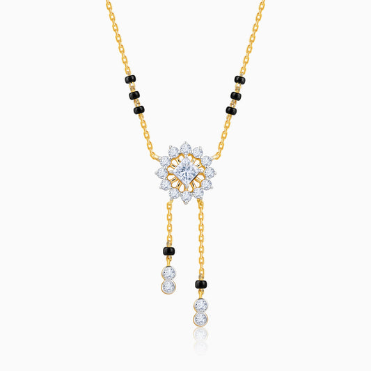 Gold Triparna Lab Grown Diamond Mangalsutra