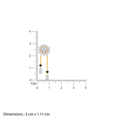Gold Triparna Lab Grown Diamond Mangalsutra