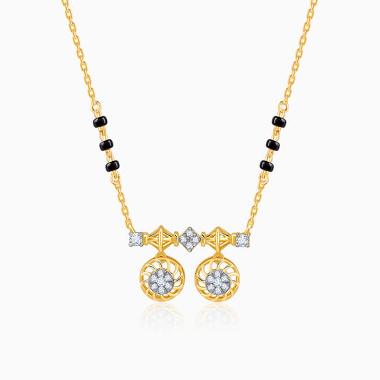 Gold Savitri Lab Grown Diamond Mangalsutra