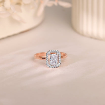 Rose Gold Magnum Solitaire Lab Grown Diamond Ring