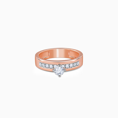 Rose Gold Smitten Solitaire Lab Grown Diamond Ring