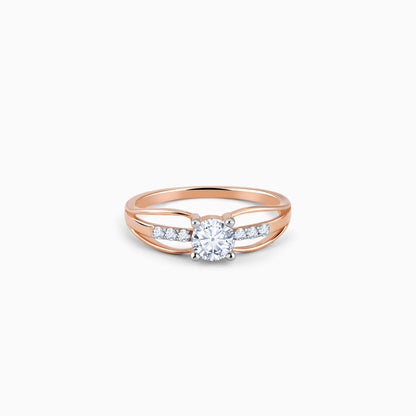 Rose Gold Empyrean Solitaire Diamond Ring