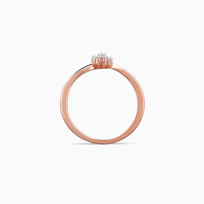 Rose Gold Twain Bouquet Lab Grown Diamond Ring