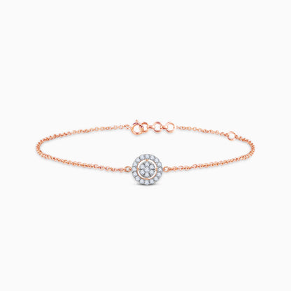 Rose Gold Chamomile Lab Grown Diamond Bracelet