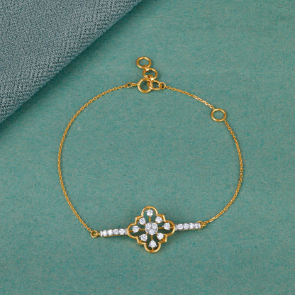 Gold Classy Spark Lab Grown Diamond Bracelet