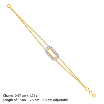Gold Ornika Lab Grown Diamond Bracelet