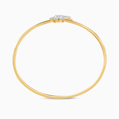Gold Blumora Lab Grown Diamond Bangle Bracelet