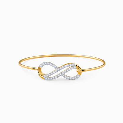 Gold Luxinity Lab Grown Diamond Bangle Bracelet