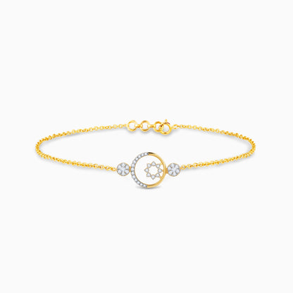 Gold Circular Magic Diamond Bracelet