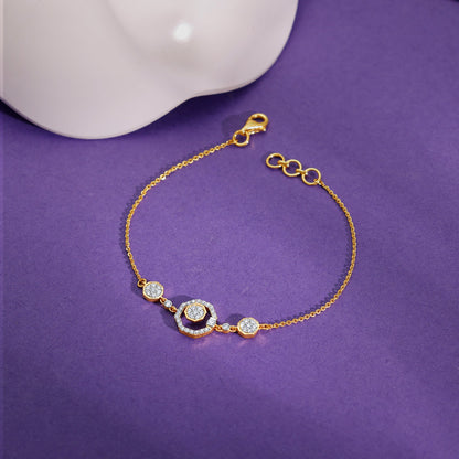 Gold Krystallos Lab Grown Diamond Bracelet