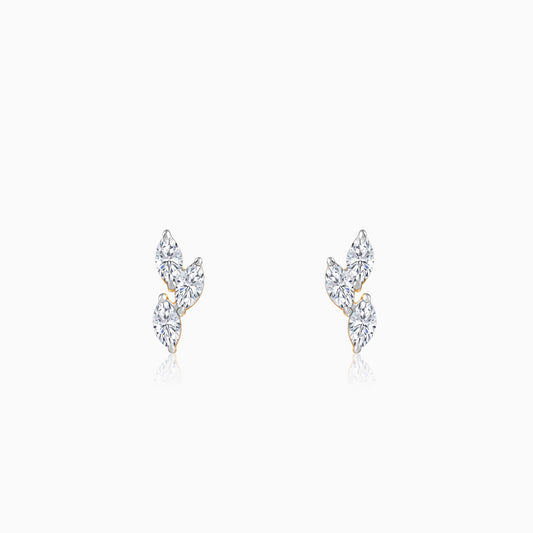 Gold Vine of Love Lab Grown Diamond Earrings