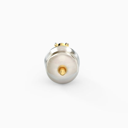 Gold Clover Leaf Diamond Stud Earrings