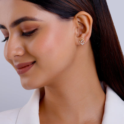 Gold Arteria Diamond Earrings