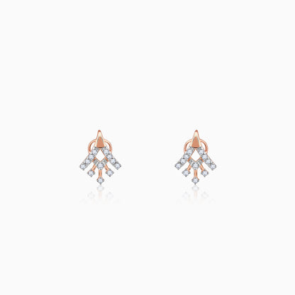 Rose Gold Benignant Diamond Earrings