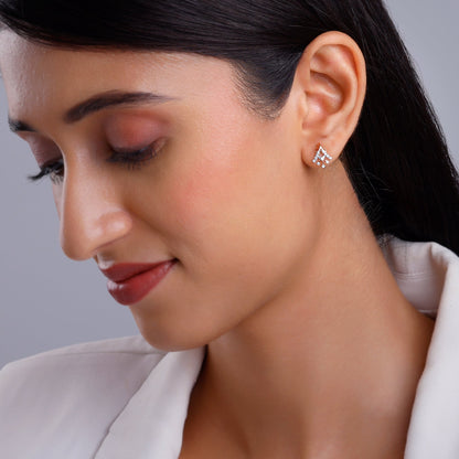 Rose Gold Benignant Diamond Earrings