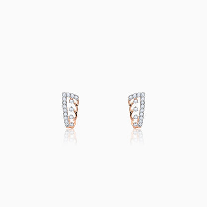 Rose Gold Miracle Diamond Earrings